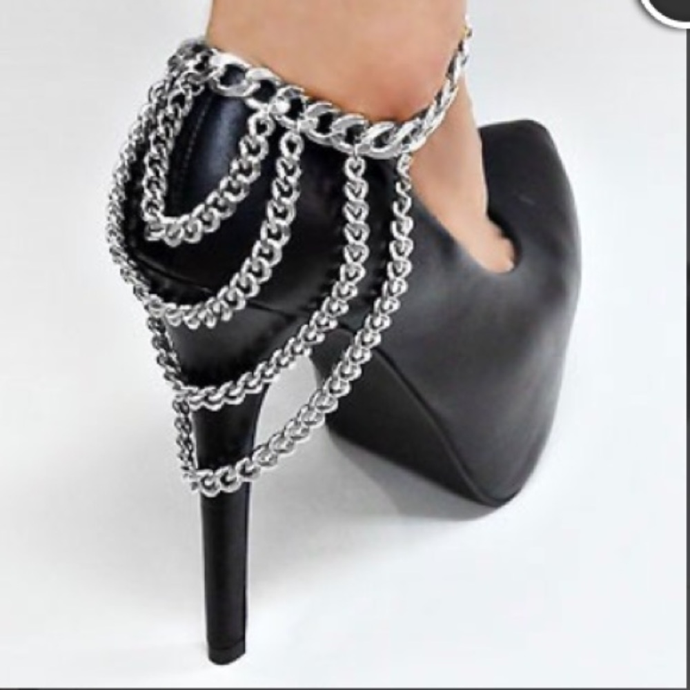 Silver Chains Anklet